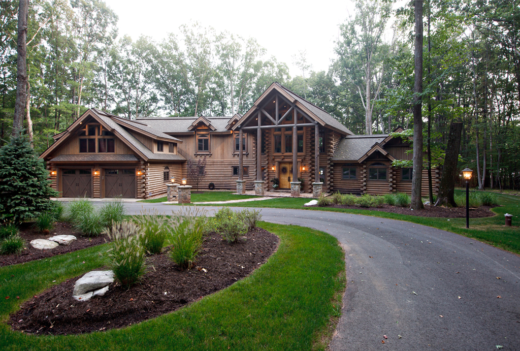 Heron Cove Log Home Beaver Mountain Log & Cedar Homes